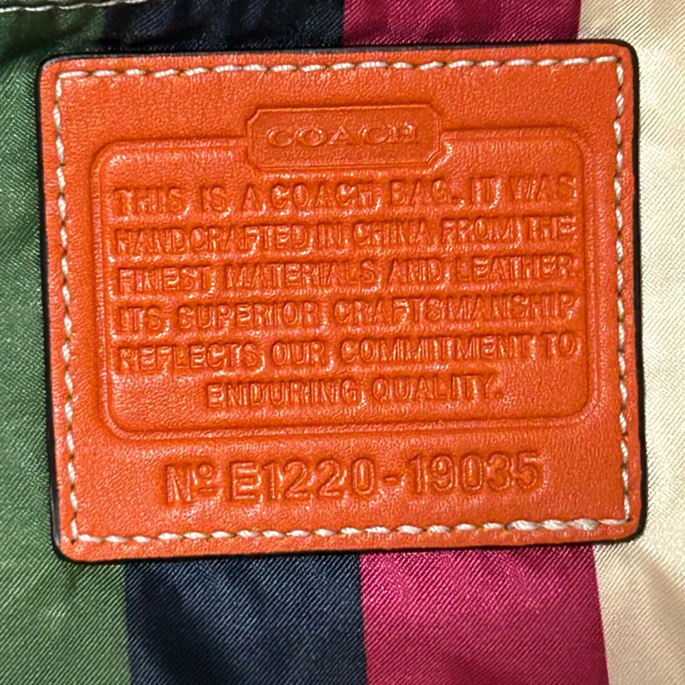 COACH Legacy City Willis in Distressed Smooth Leather Color Block 2Way Crossbody - Picture 10 of 12